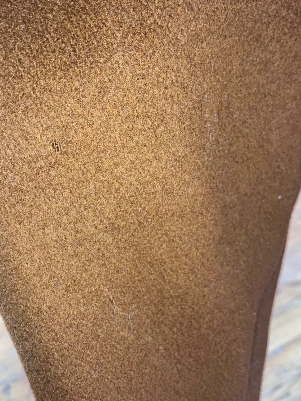 Chocolate brown, long wool coat - Picture 6 of 13